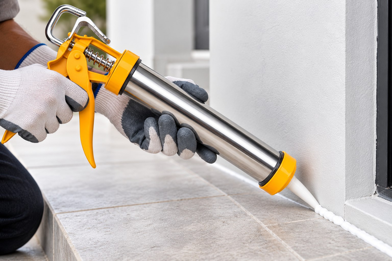 Heavy-Duty Silicone Caulking Gun