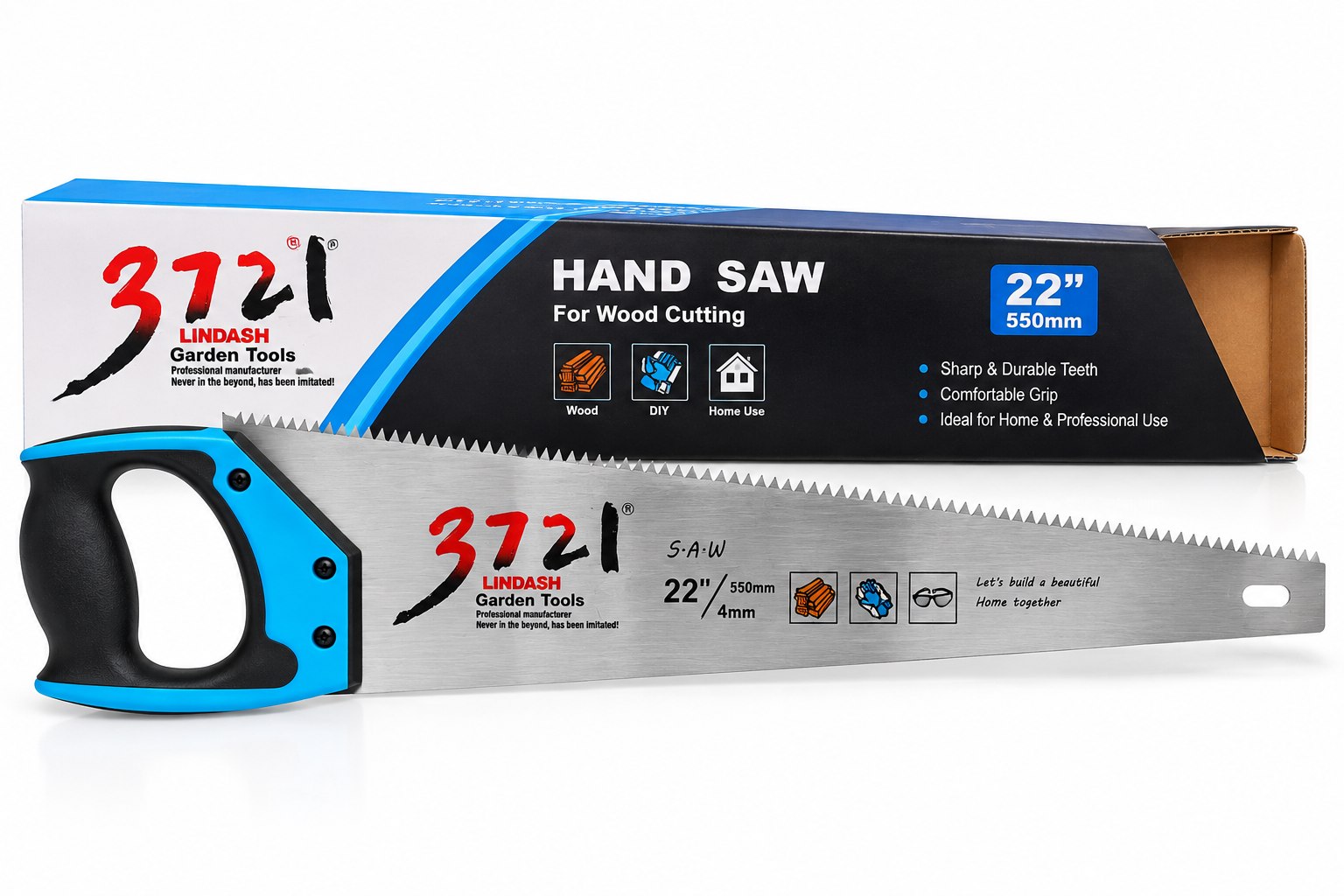 LINDASH 22" Hand Saw — 550mm