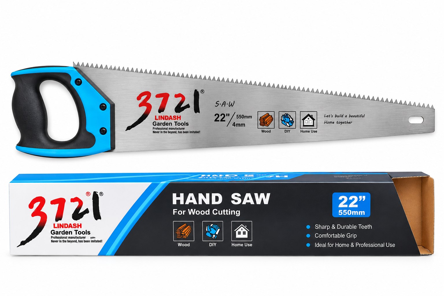 LINDASH 22" Hand Saw — 550mm