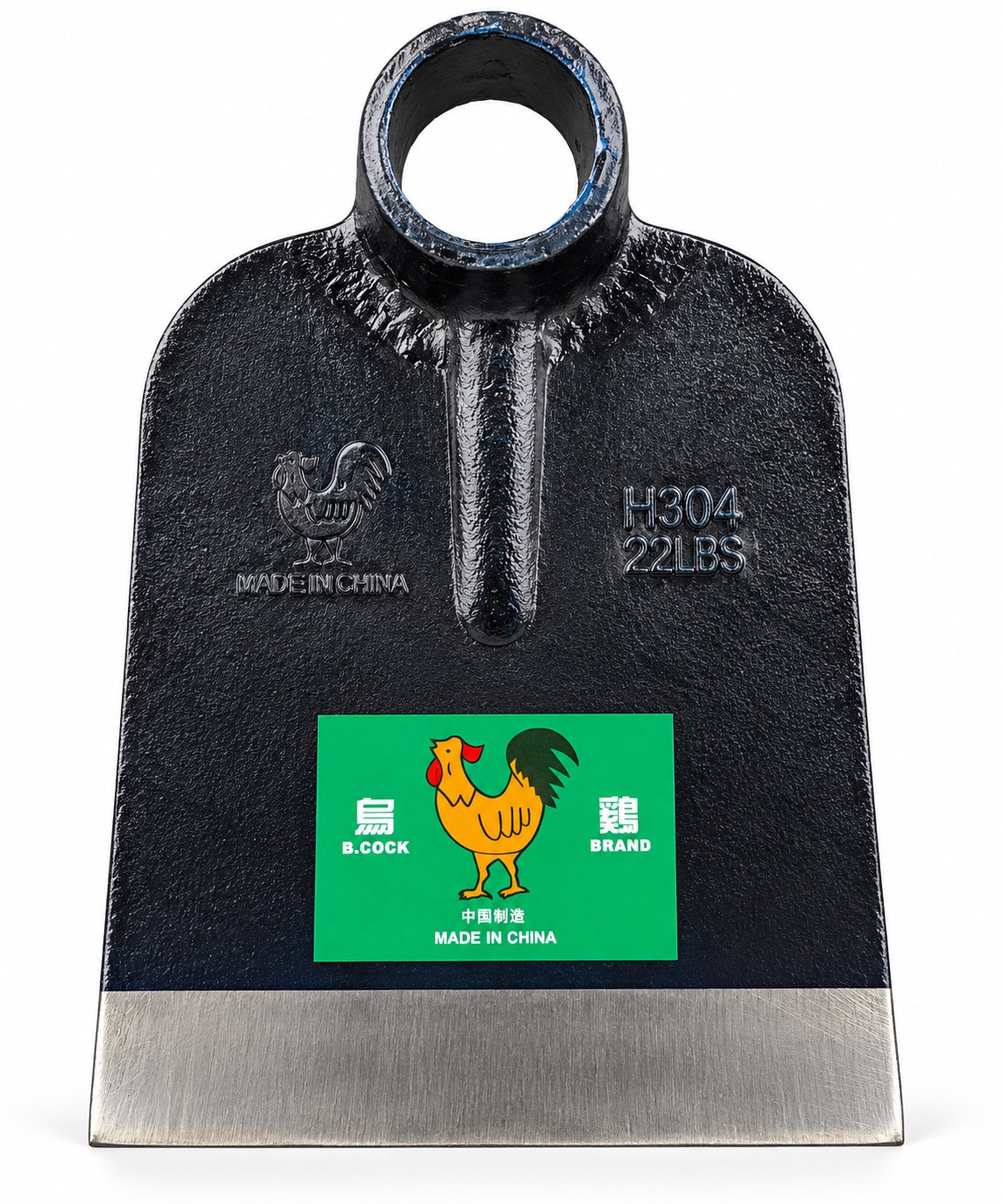 B.Cock Heavy-Duty Garden Hoe with Wooden Handle