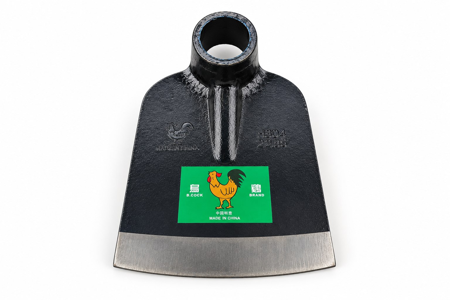 B.Cock Heavy-Duty Garden Hoe with Wooden Handle