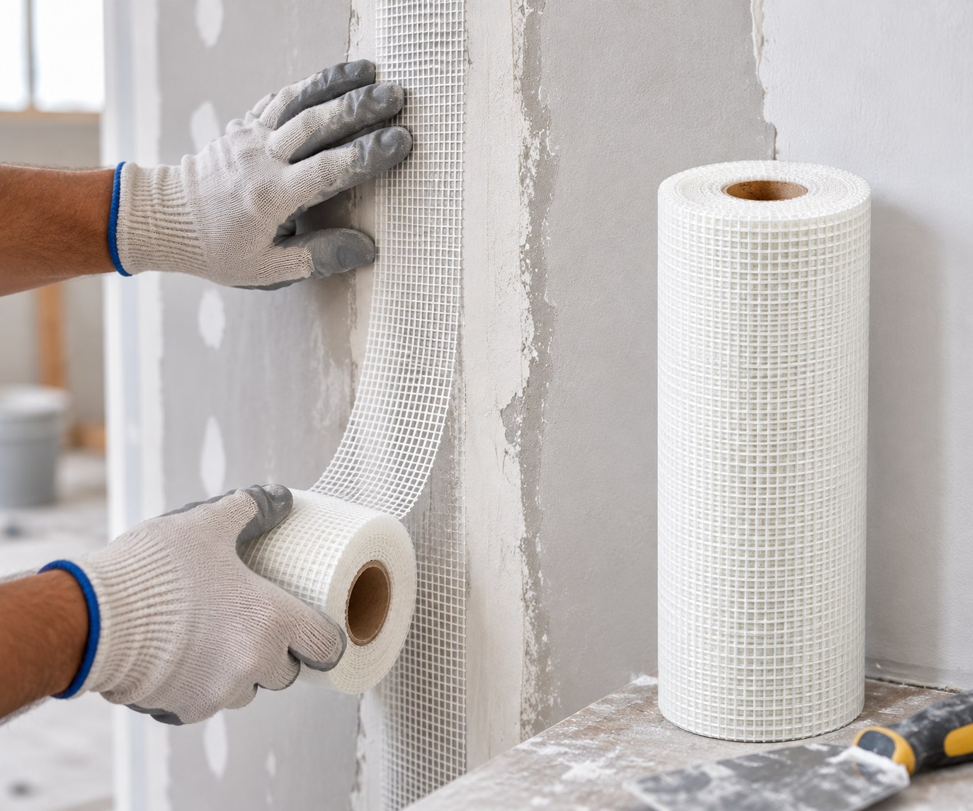 Fibreglass Reinforcing Mesh Roll — Plastering Grade