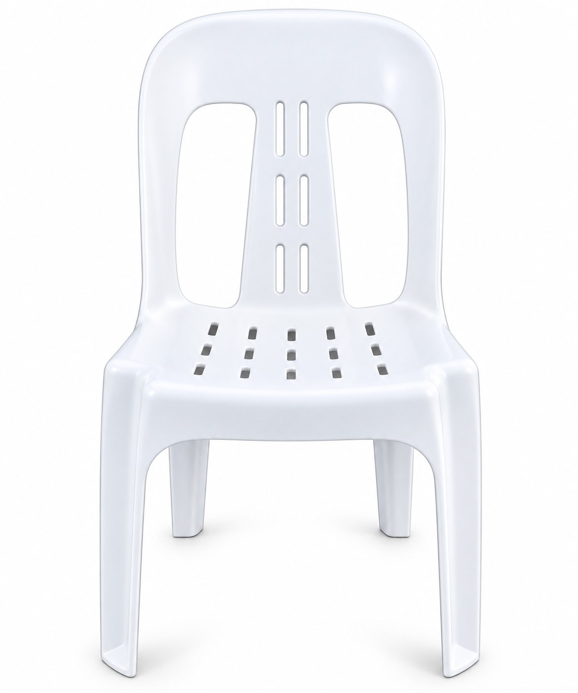 Stackable Resin Patio Chair — White