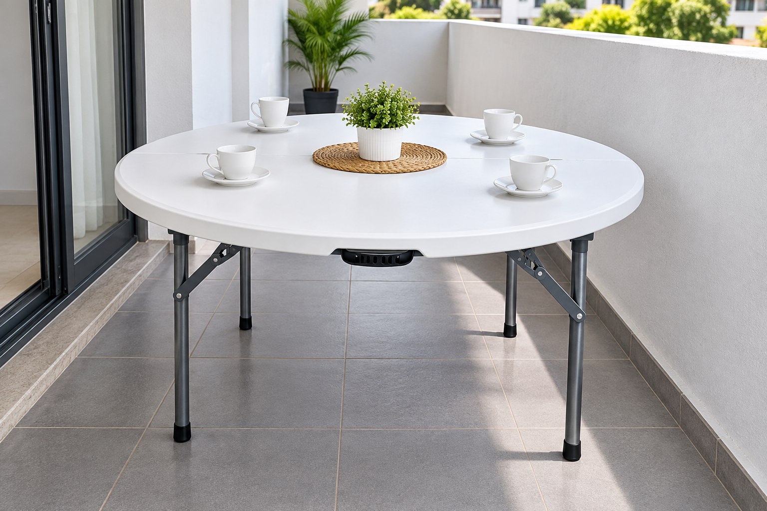 Round Folding Banquet Table — 152cm