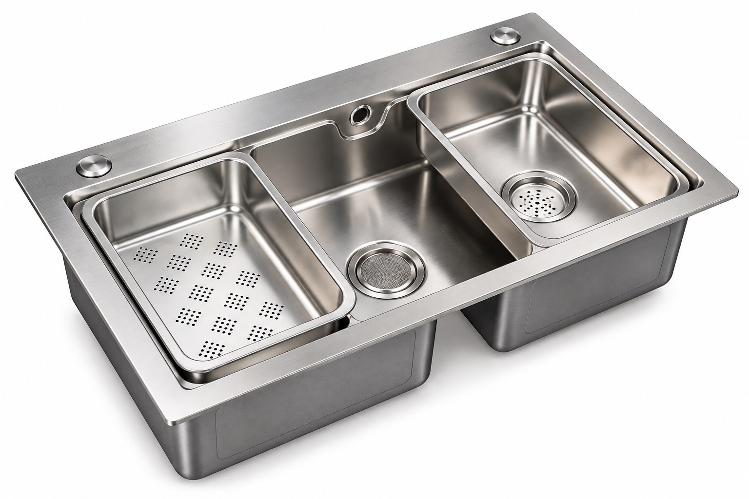 Stainless Steel Double Bowl Kitchen Sink — SUS304